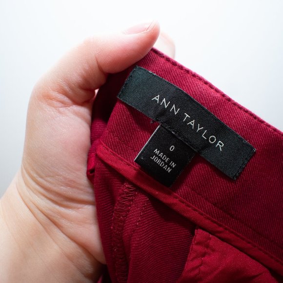 Ann Taylor Wide Leg Palazzo Pants Deep Rust Red Size 0 - Picture 4 of 4